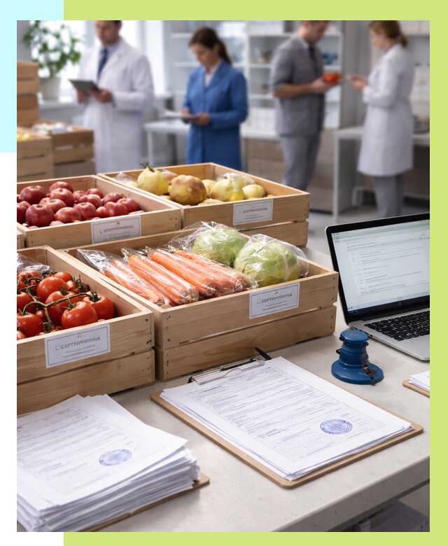 Сертификация овощей и фруктов в Волгограде от 8832 р. | Алешин-Влг