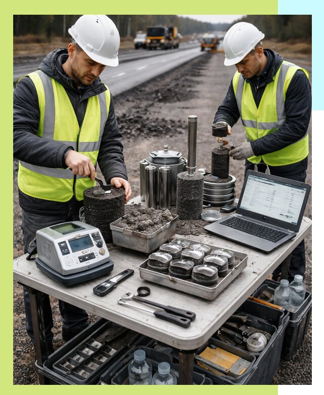 Сертификация асфальта: испытания и подтверждение в Волгограде