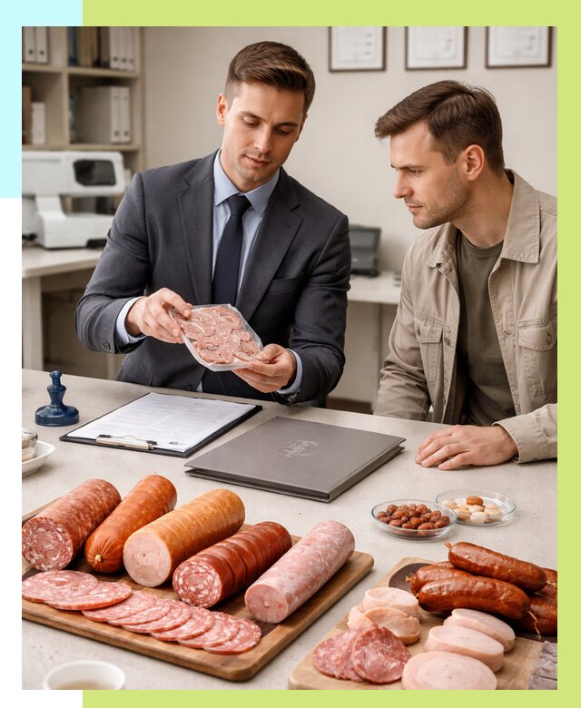 Сертификация колбасных изделий в Волгограде от 7793 р. | Алешин-Влг