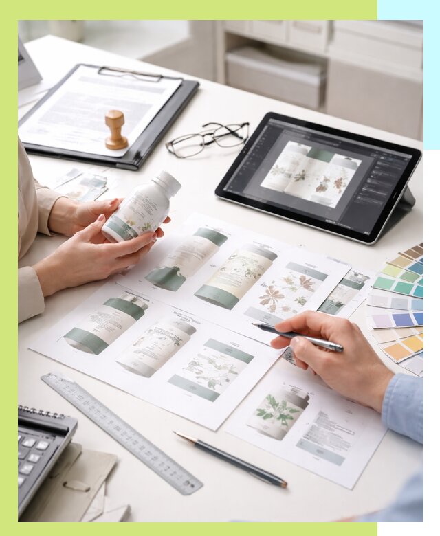 Профессиональная разработка дизайна и текста этикетки продукции в Волгограде