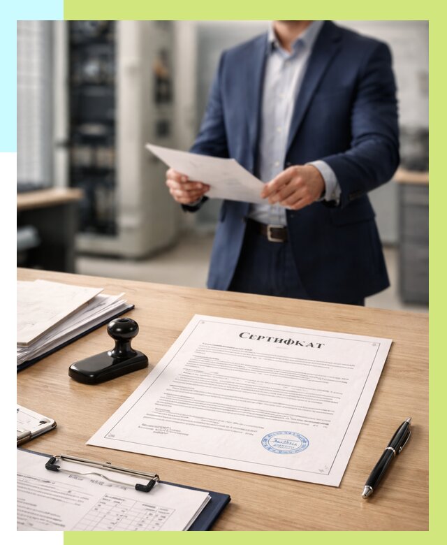 Сертификат на оборудование в Волгограде от 15587 р. | Алешин-Влг