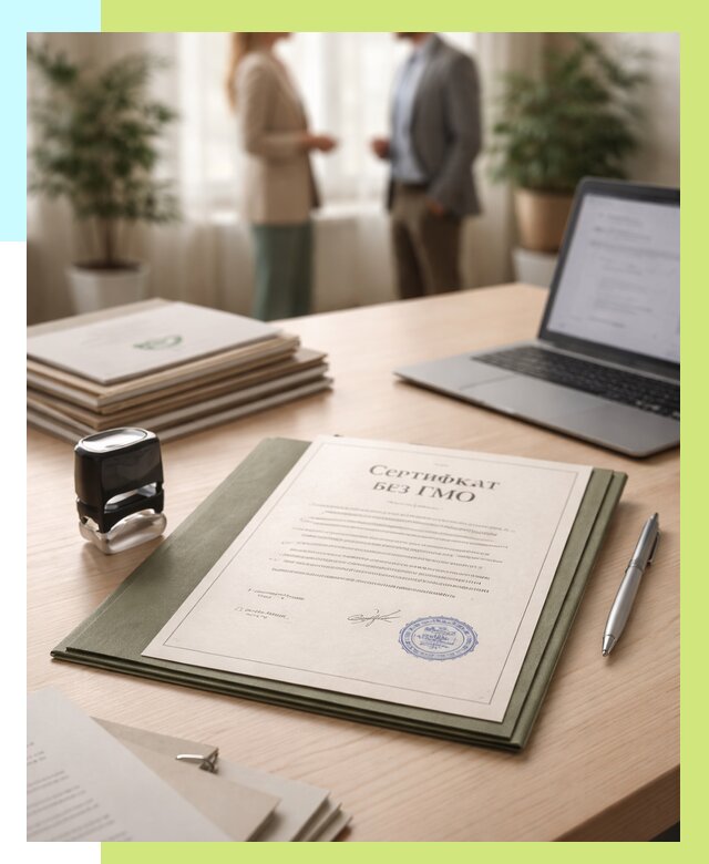 Сертификат без ГМО в Волгограде от 7793 р. оформить срочно Алешин-Влг