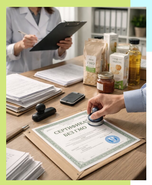 Получение сертификата Без ГМО для продукции в Волгограде